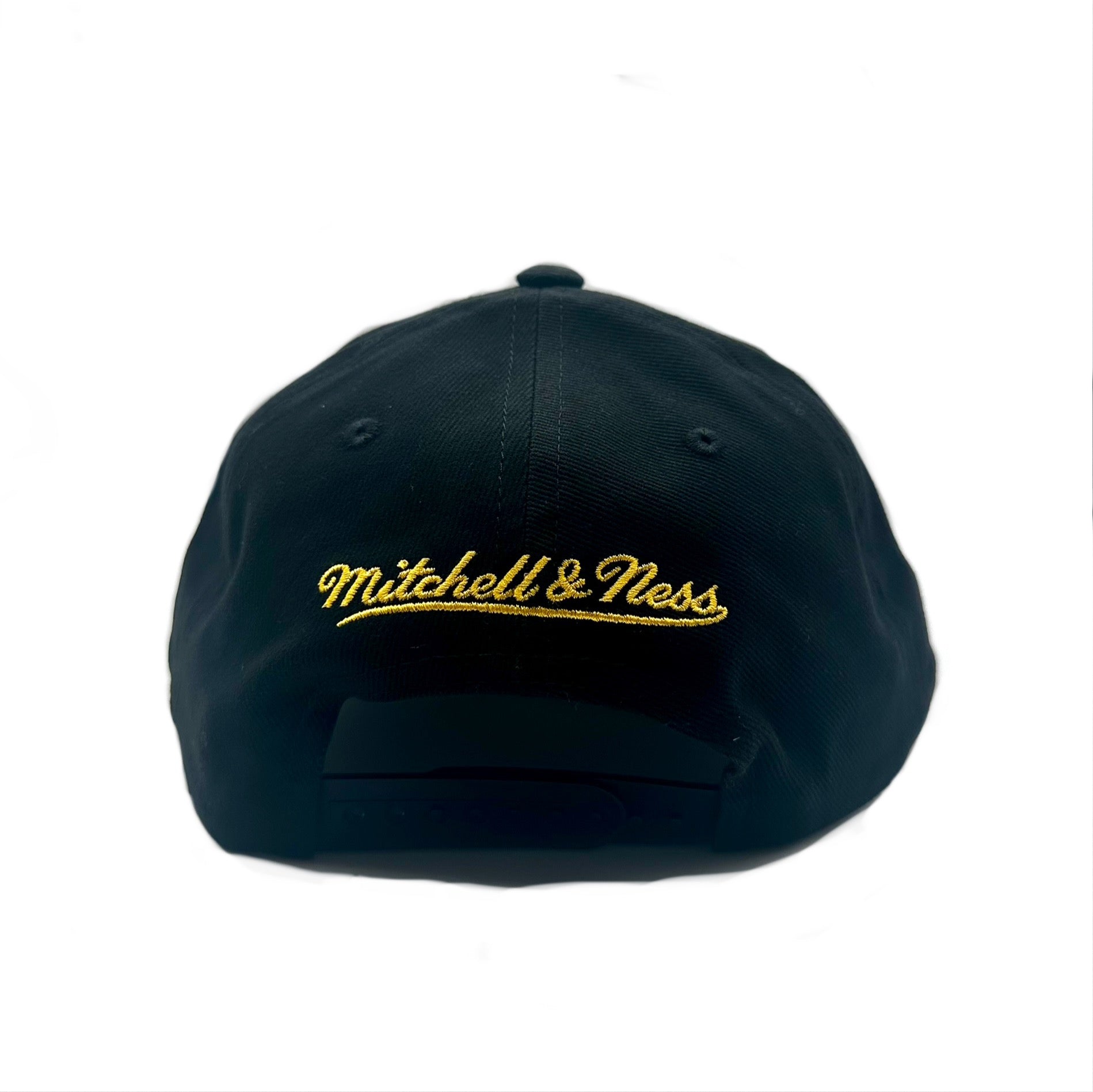 Golden State Warriors Hat - Black NBA Core Classic Deadstock Snapback - Mitchell & Ness